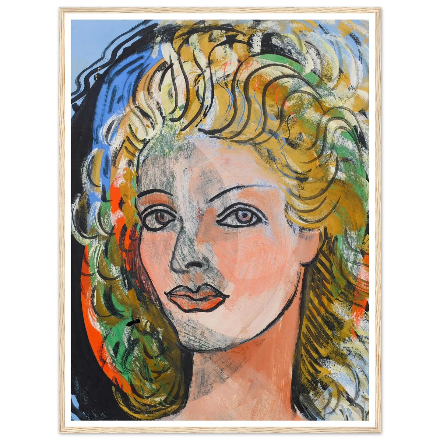 La blonde (circa 1940-1946) Art Print | Francis Picabia-Quipham Collections