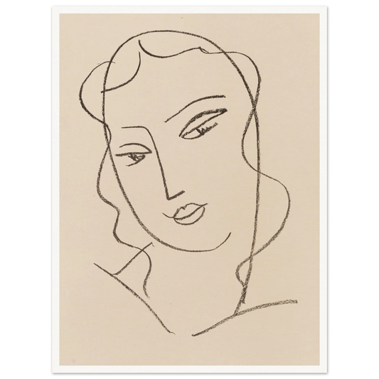 Tête voilée (1950-1951) Art Print | Henri Matisse-Quipham Collections