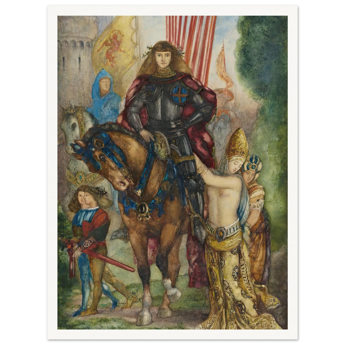 Reître et captives Art Print | Gustave Moreau-Quipham Collections