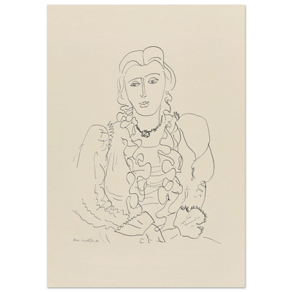 Sitzende Frau (1936) Art Print | Henri Matisse-Quipham Collections