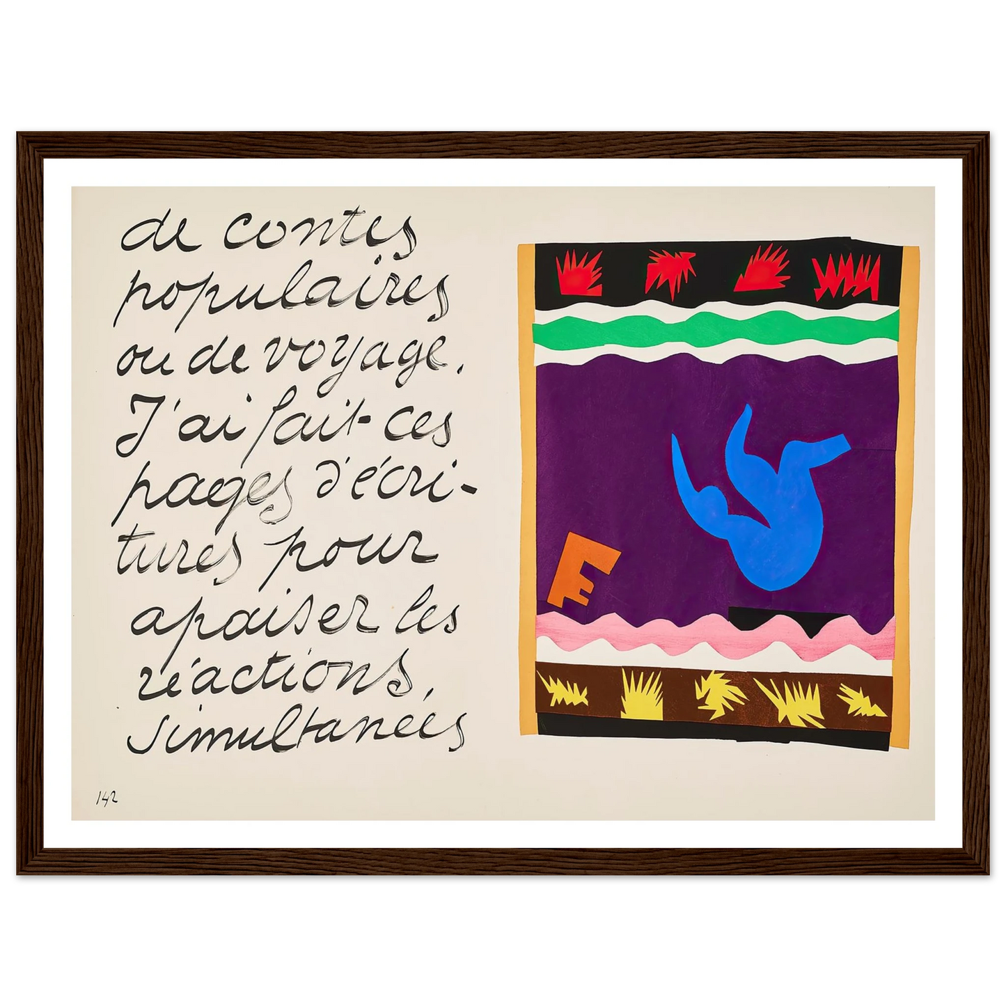 The toboggan (1947) Art Print | Henri Matisse-Quipham Collections