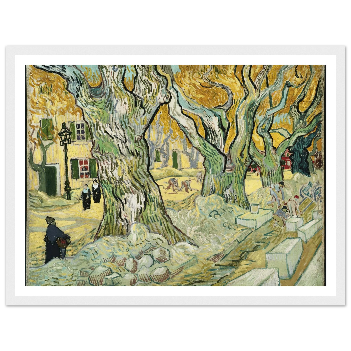 The Road Menders Art Print | Vincent van Gogh-Quipham Collections