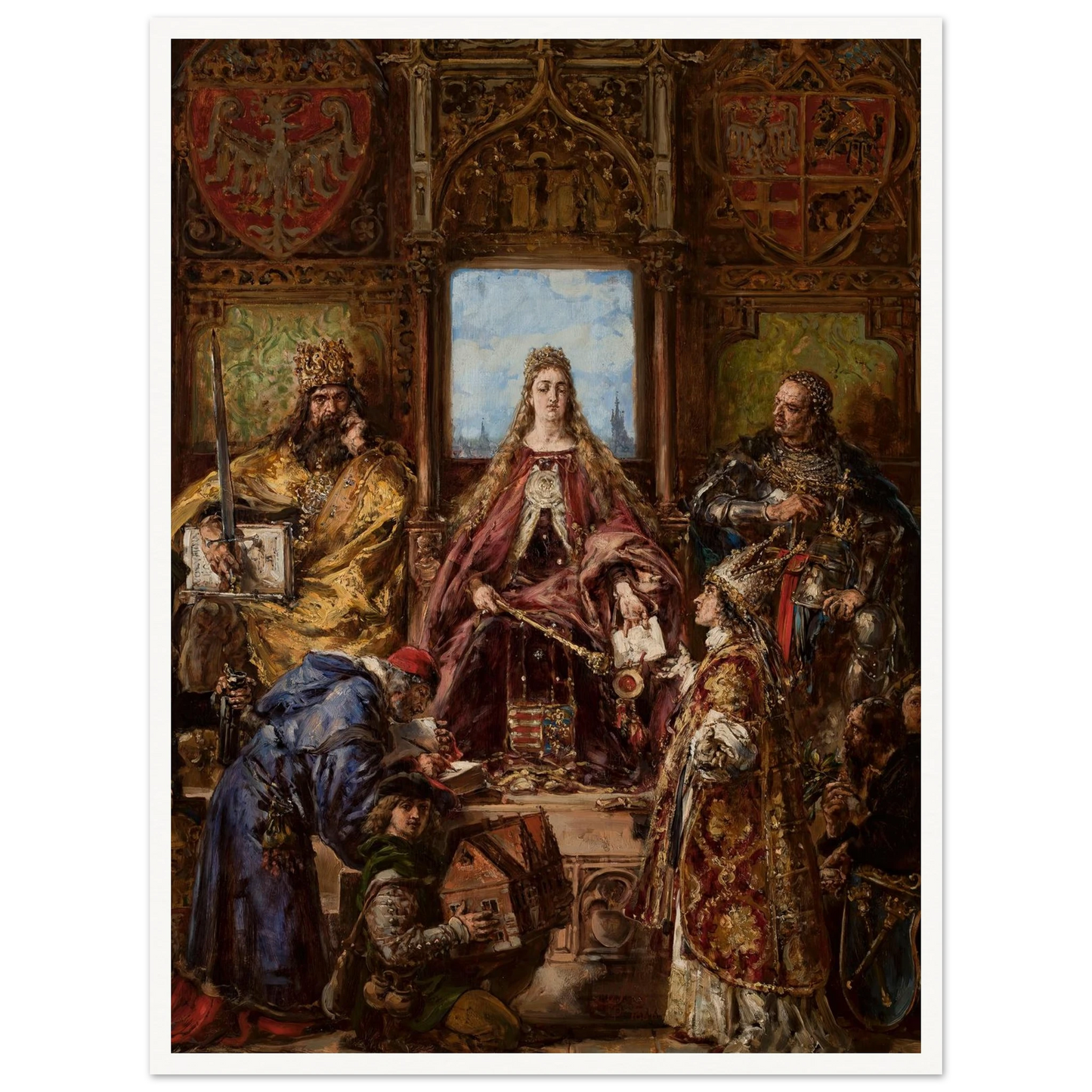 Founding of the Academy, 1361–1399–1400 AD, from the series “History of Civilization in Poland” (1888) Art Print | Jan Matejko-Quipham Collections