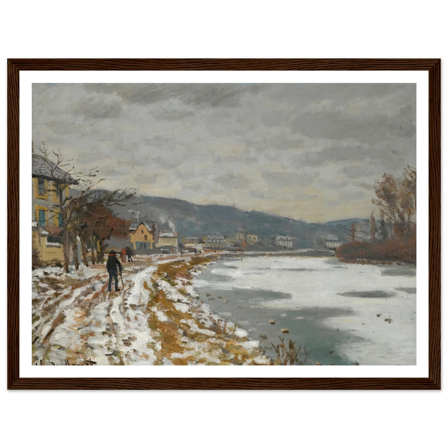 La Seine À Bougival (1869) Art Print | Claude Monet-Quipham Collections