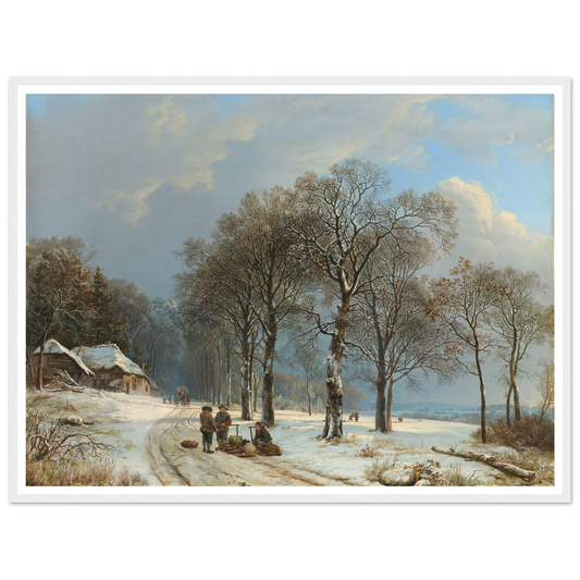 Winter Landscape (1835 - 1838) Art Print | Barend Cornelis Koekkoek-Quipham Collections