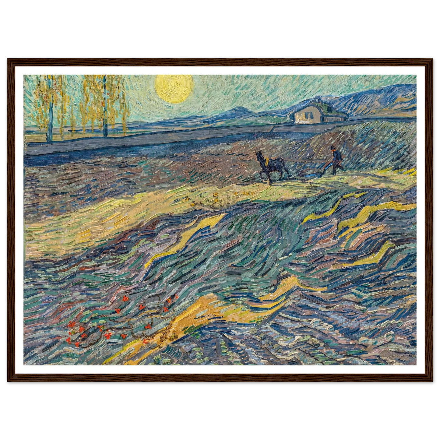 Laboureur dans un champ (1889) Art Print | Vincent van Gogh-Quipham Collections
