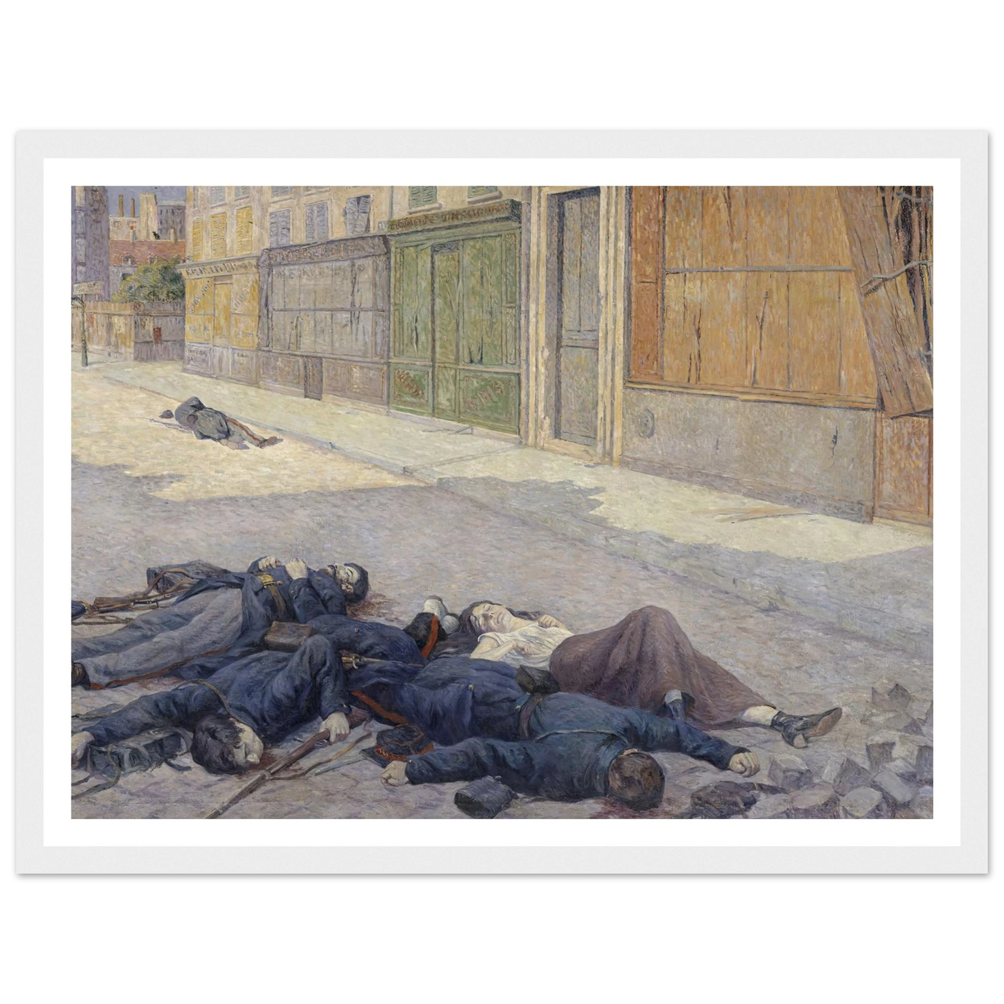 A Street in Paris in May 1871 (between 1903 and 1906) Art Print | Maximilien Luce-Quipham Collections