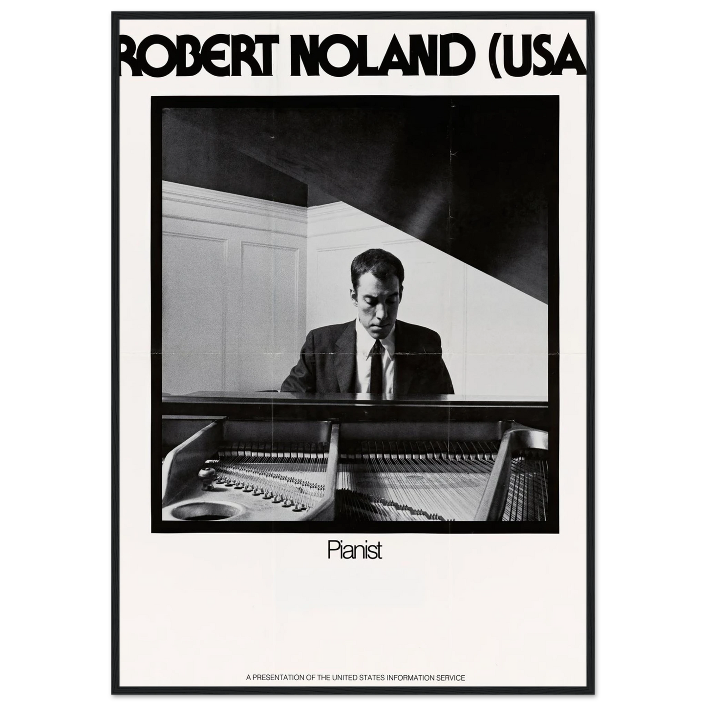 Robert Noland (USA) Pianist Art Print | US Information Agency-Quipham Collections