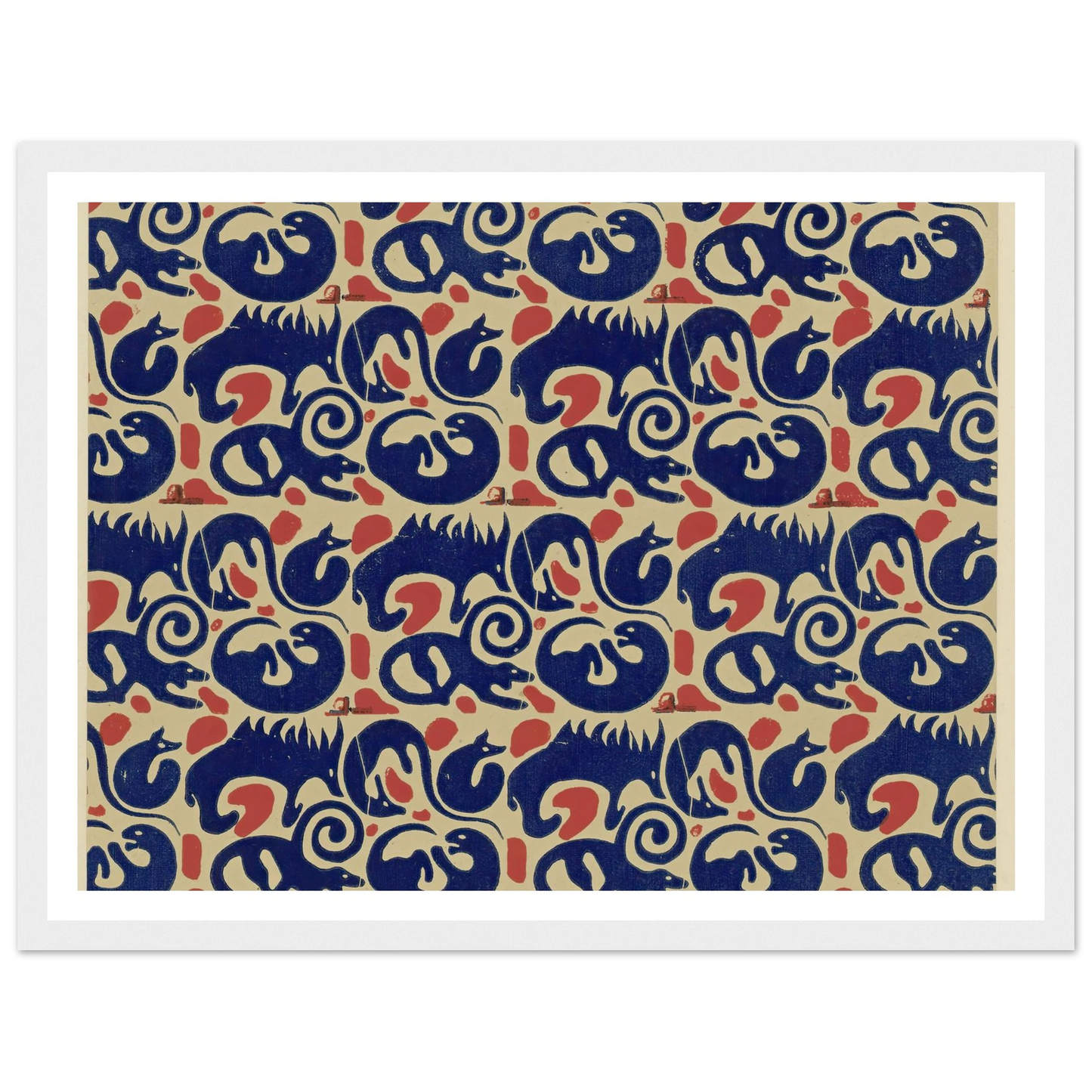 Buntpapier (Tiere) (1902 - 1906) Art Print | Maria von Uchatius-Quipham Collections