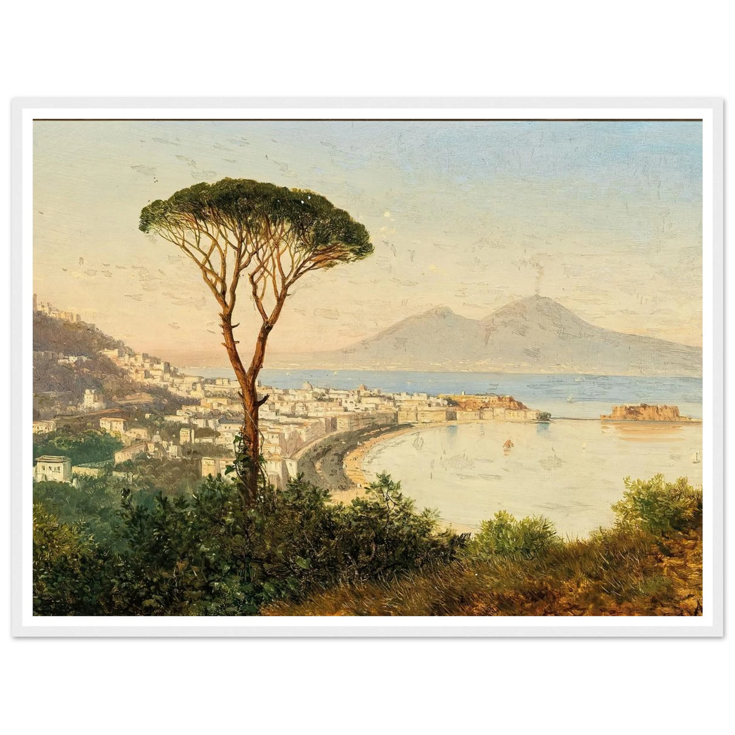 Blick auf die Bucht von Neapel Art Print | Albert Zimmermann-Quipham Collections