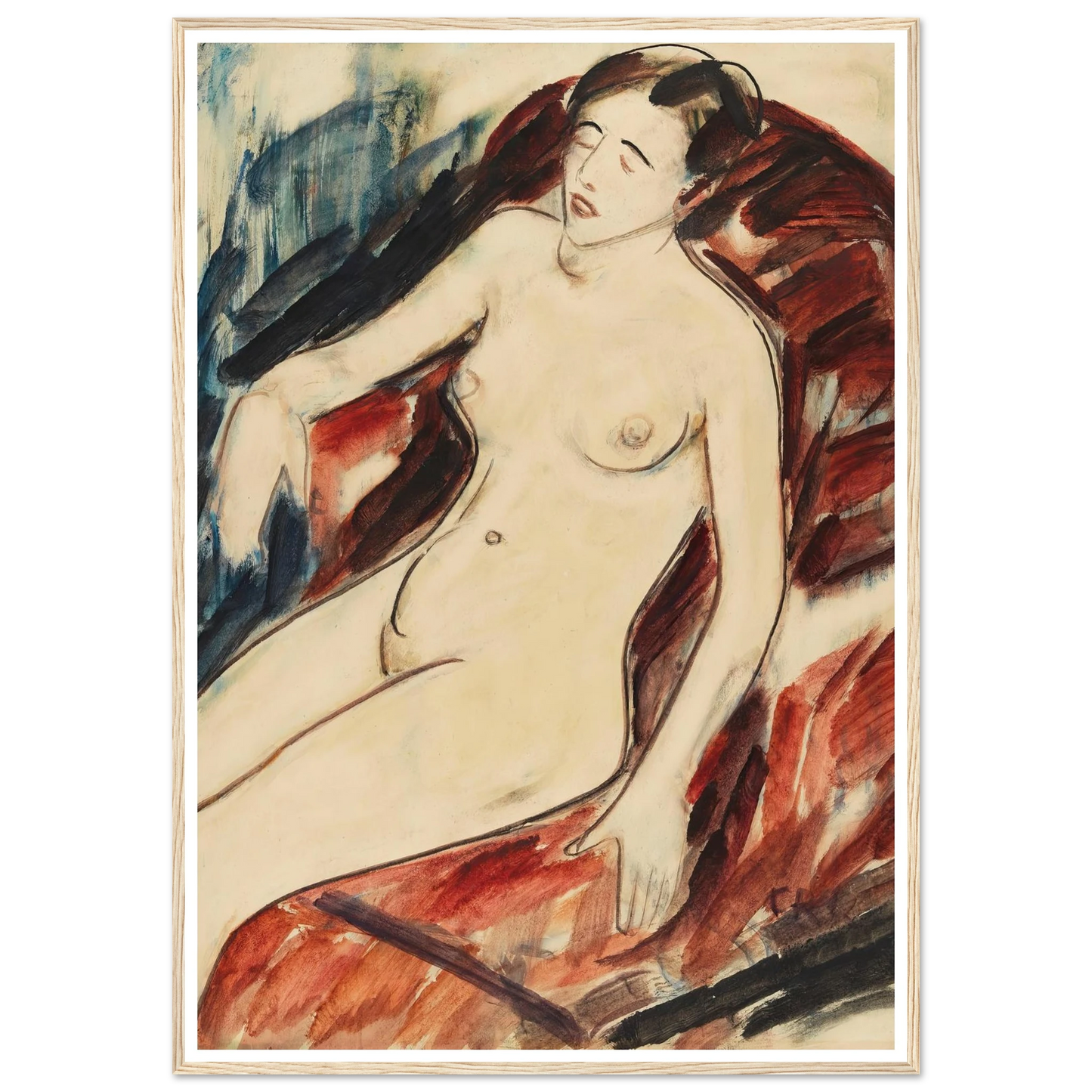 Akt (1922) Art Print | Christian Rohlfs-Quipham Collections