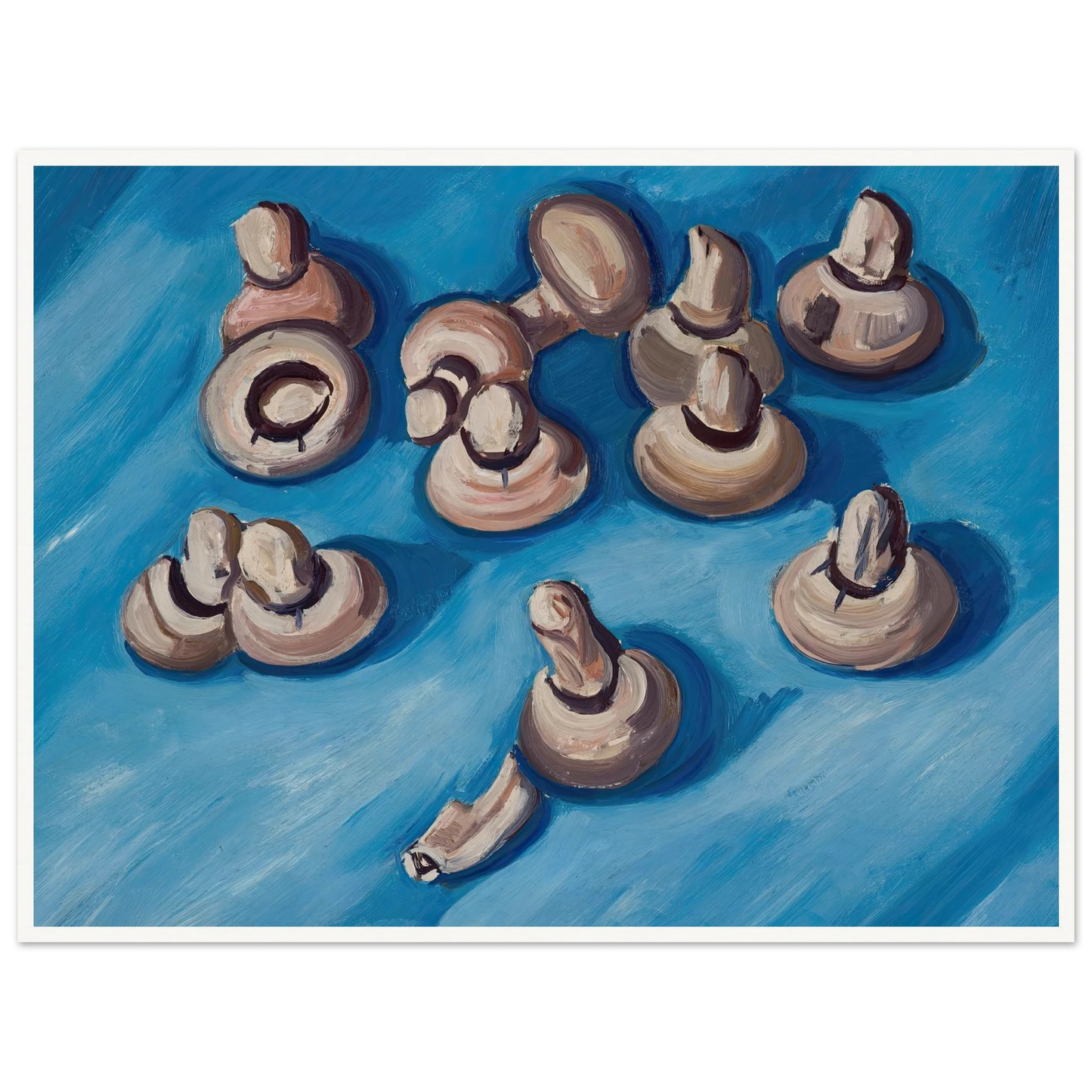 Mushrooms on a Blue Background (1926) Art Print | Marsden Hartley-Quipham Collections