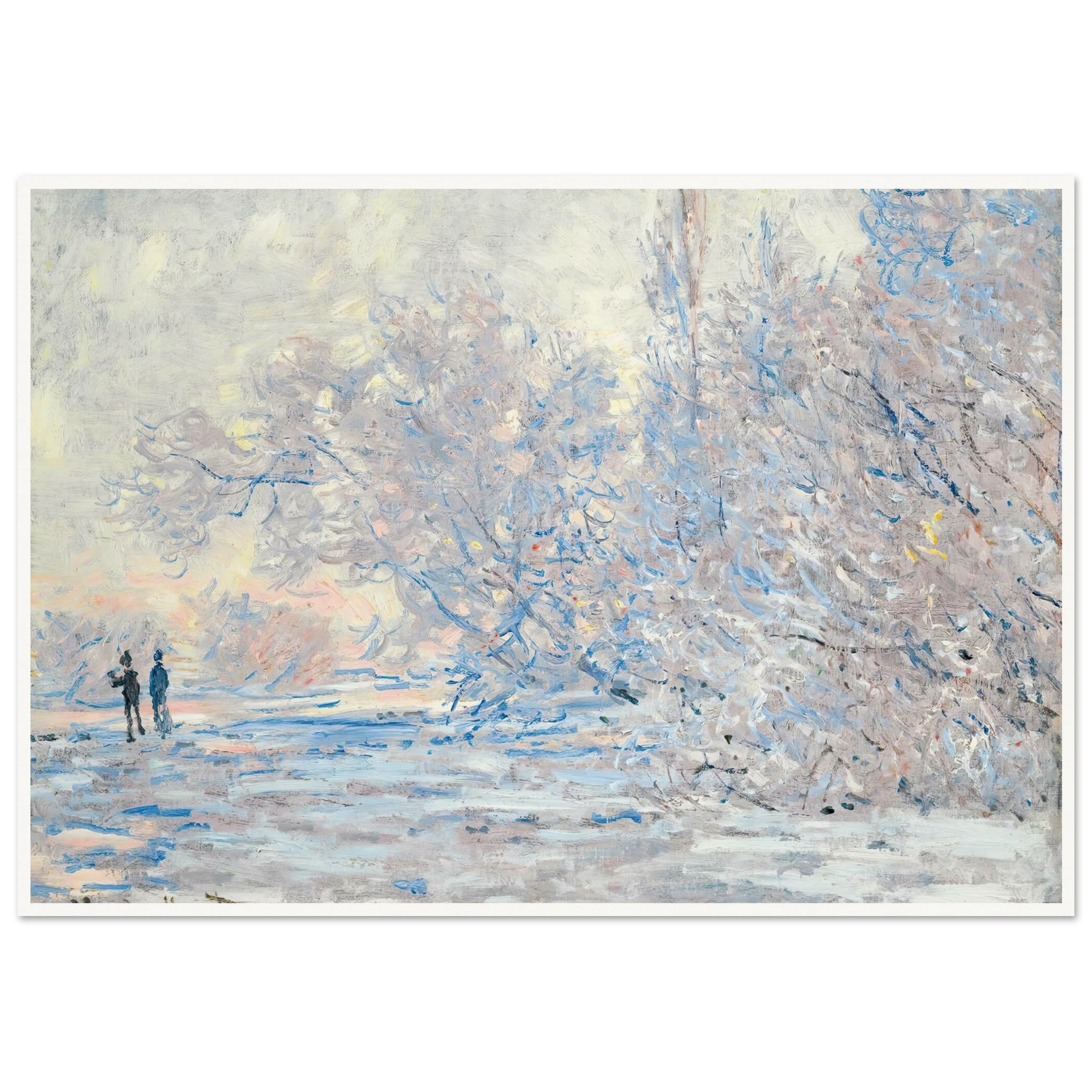 Le Givre À Giverny (1885) Art Print | Claude Monet-Quipham Collections