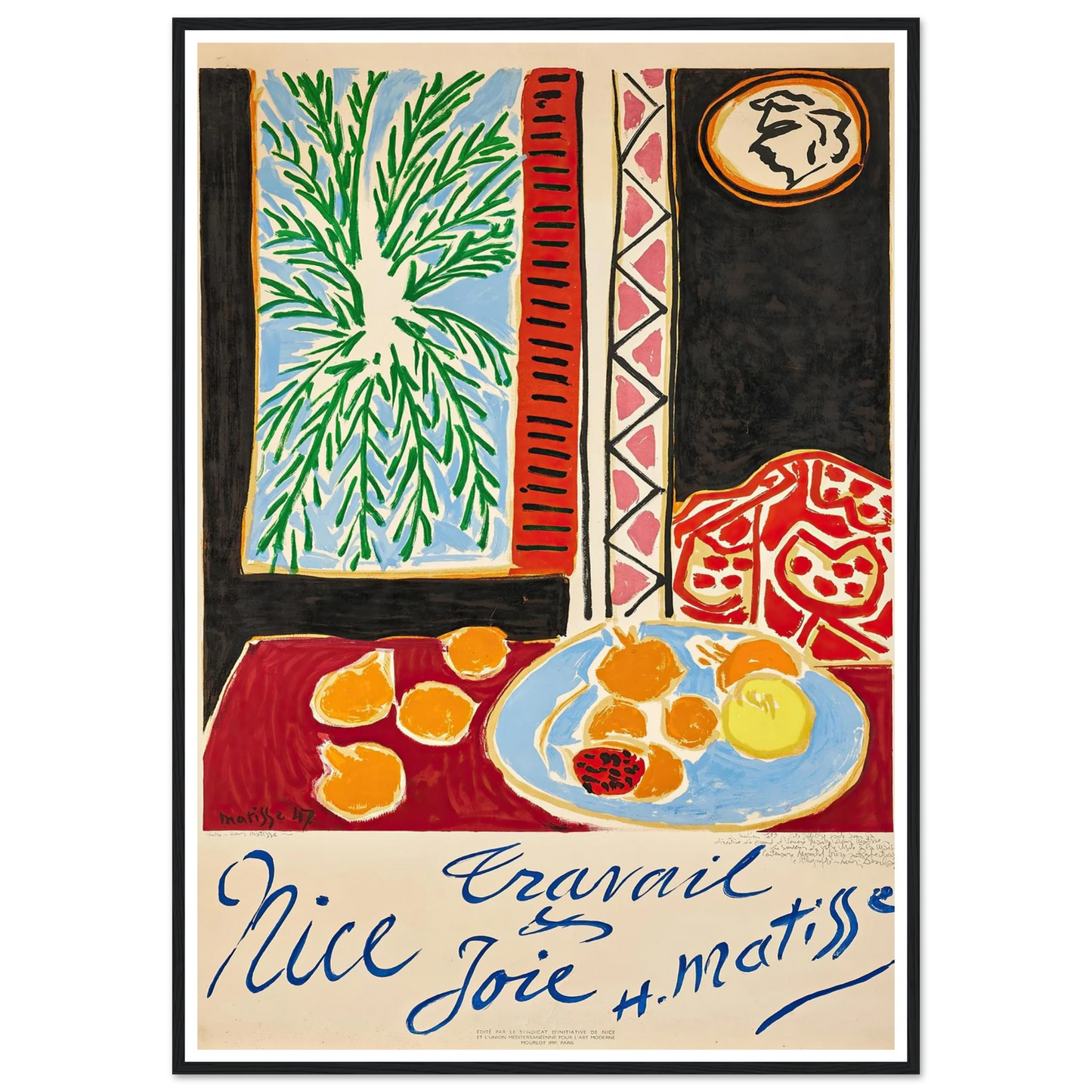 Nice Travail et Joie (1947) Art Print | Henri Matisse-Quipham Collections