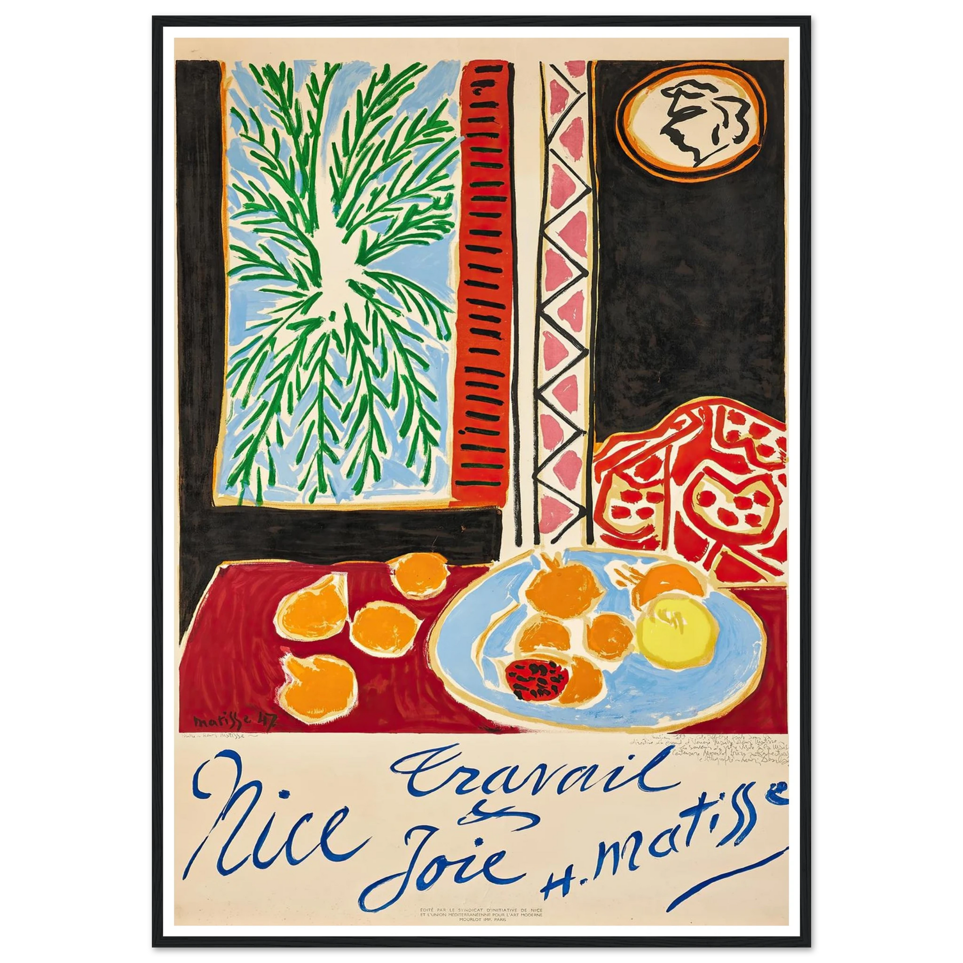 Nice Travail et Joie (1947) Art Print | Henri Matisse-Quipham Collections