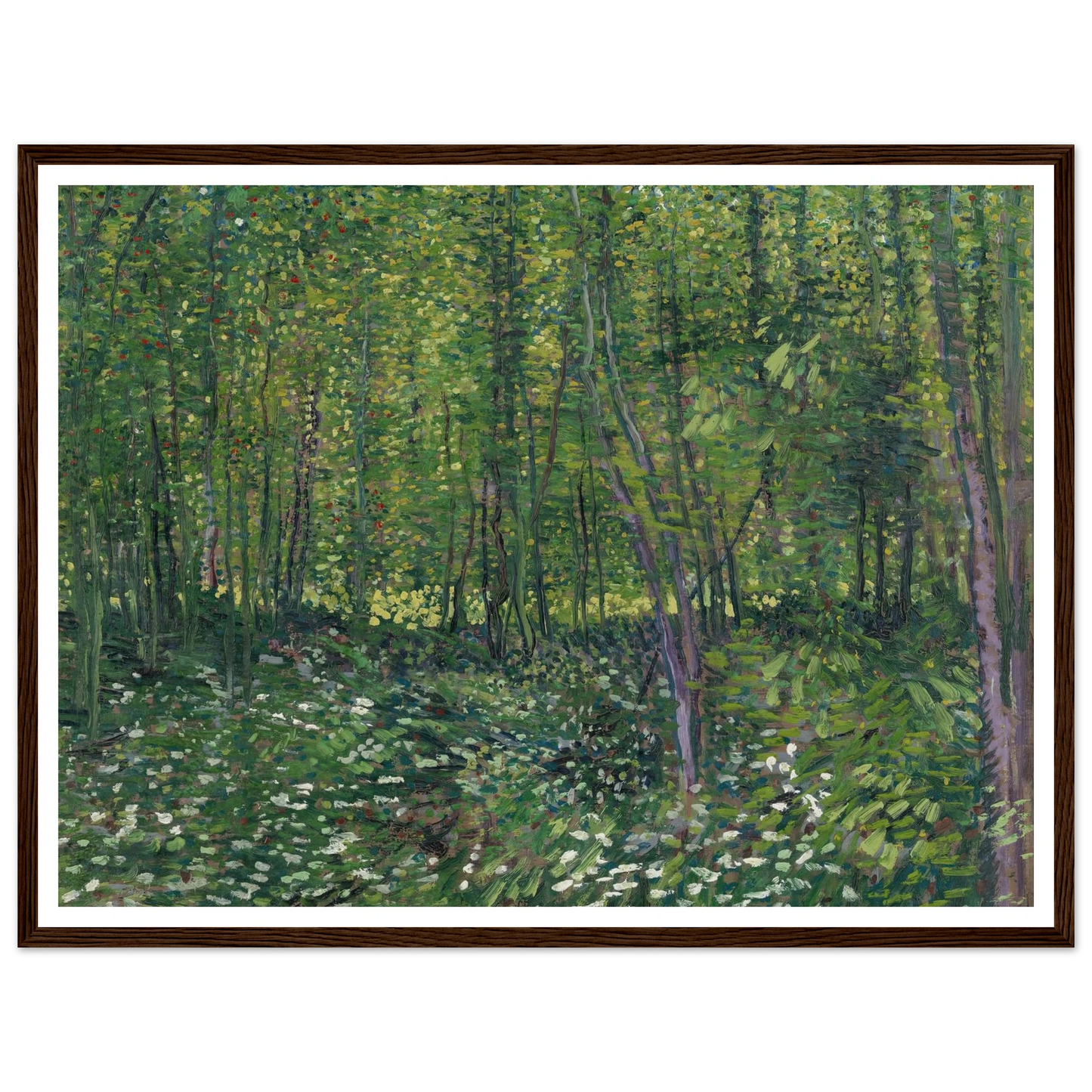 Trees and undergrowth (1887) Art Print | Vincent van Gogh-Quipham Collections