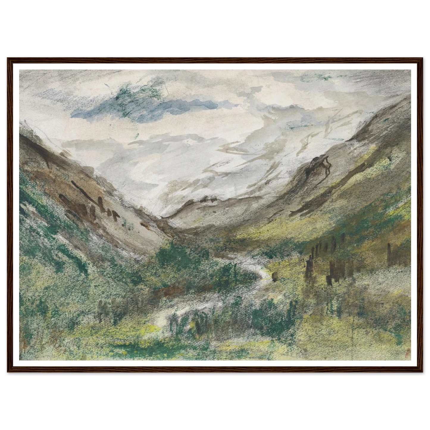 Dal met begroeide bergen (1834 - 1911) Art Print | Jozef Israels-Quipham Collections