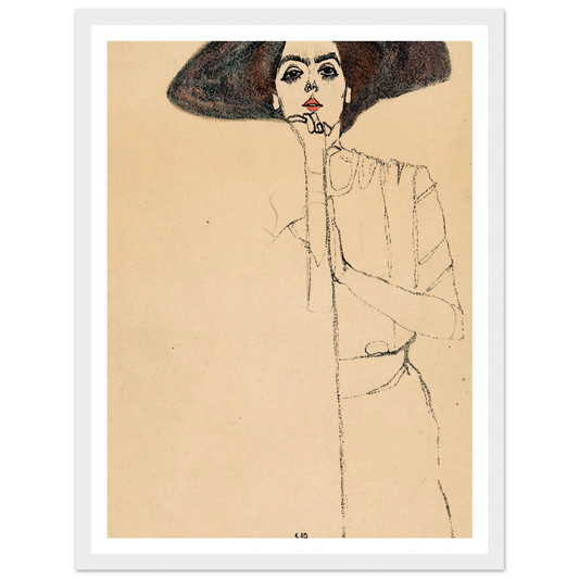 Frauenbildnis II Art Print | Egon Schiele-Quipham Collections
