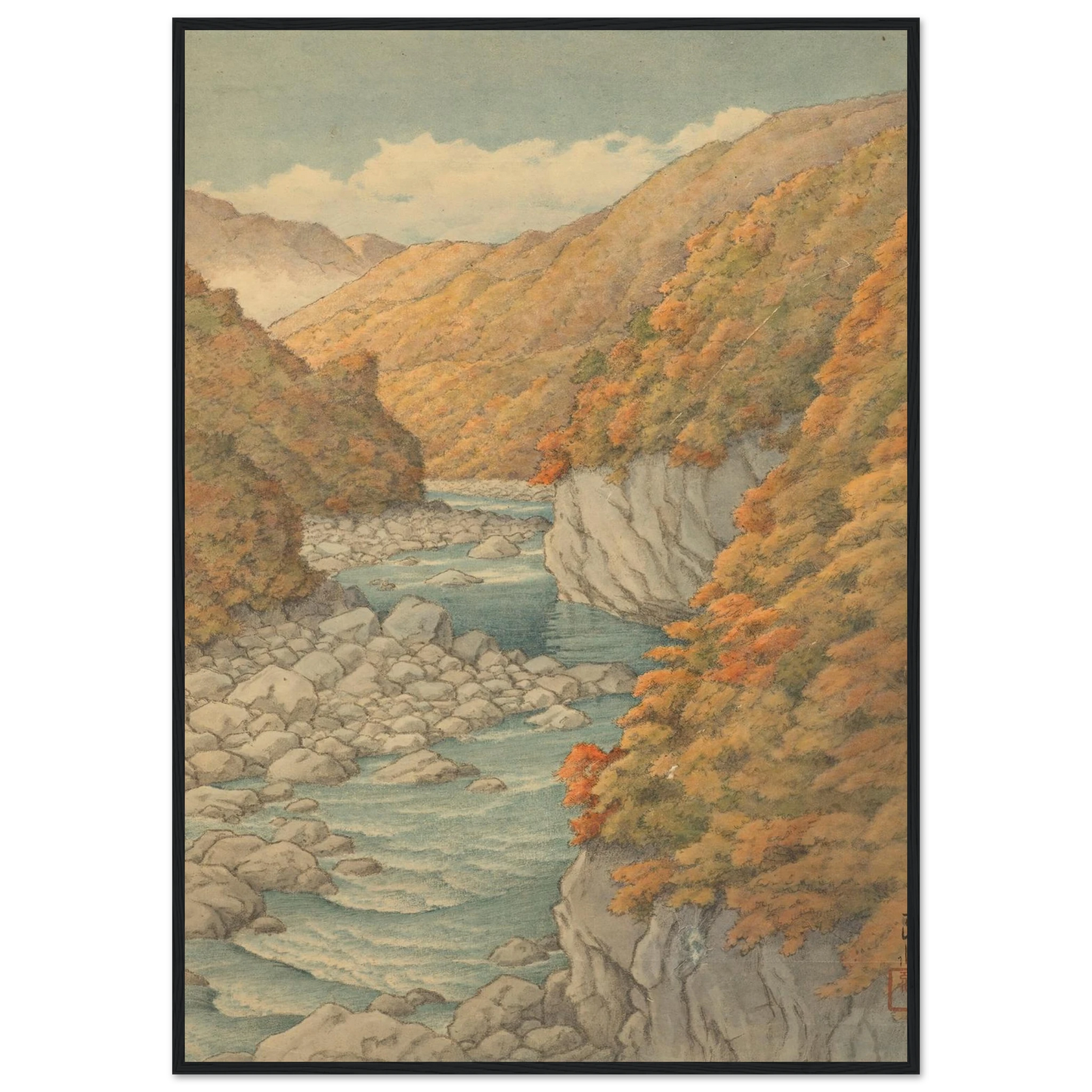 Autumn landscape Art Print | Kawase Hasui-Quipham Collections