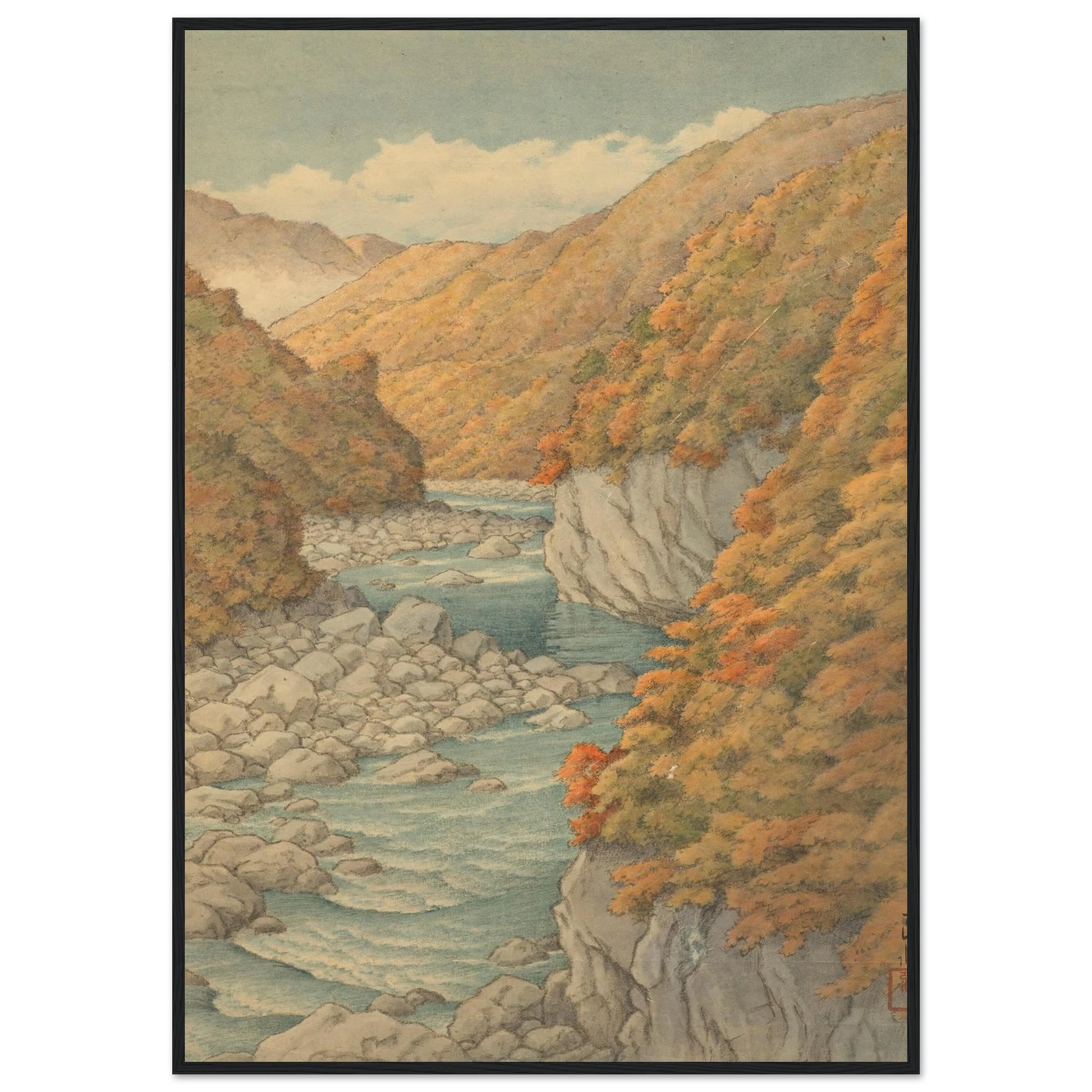 Autumn landscape Art Print | Kawase Hasui-Quipham Collections
