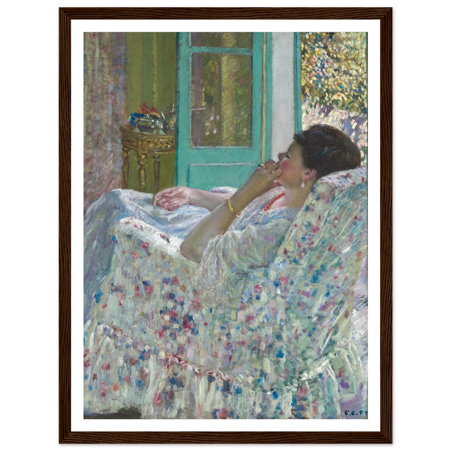 Afternoon – Yellow Room (1910) Art Print | Frederick Carl Frieseke-Quipham Collections