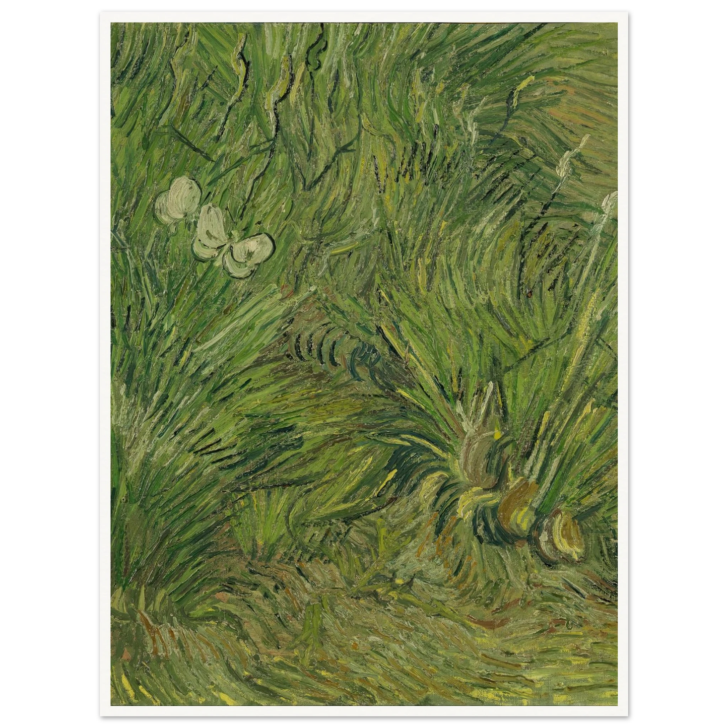 Garden with butterflies (1889) Art Print | Vincent van Gogh-Quipham Collections