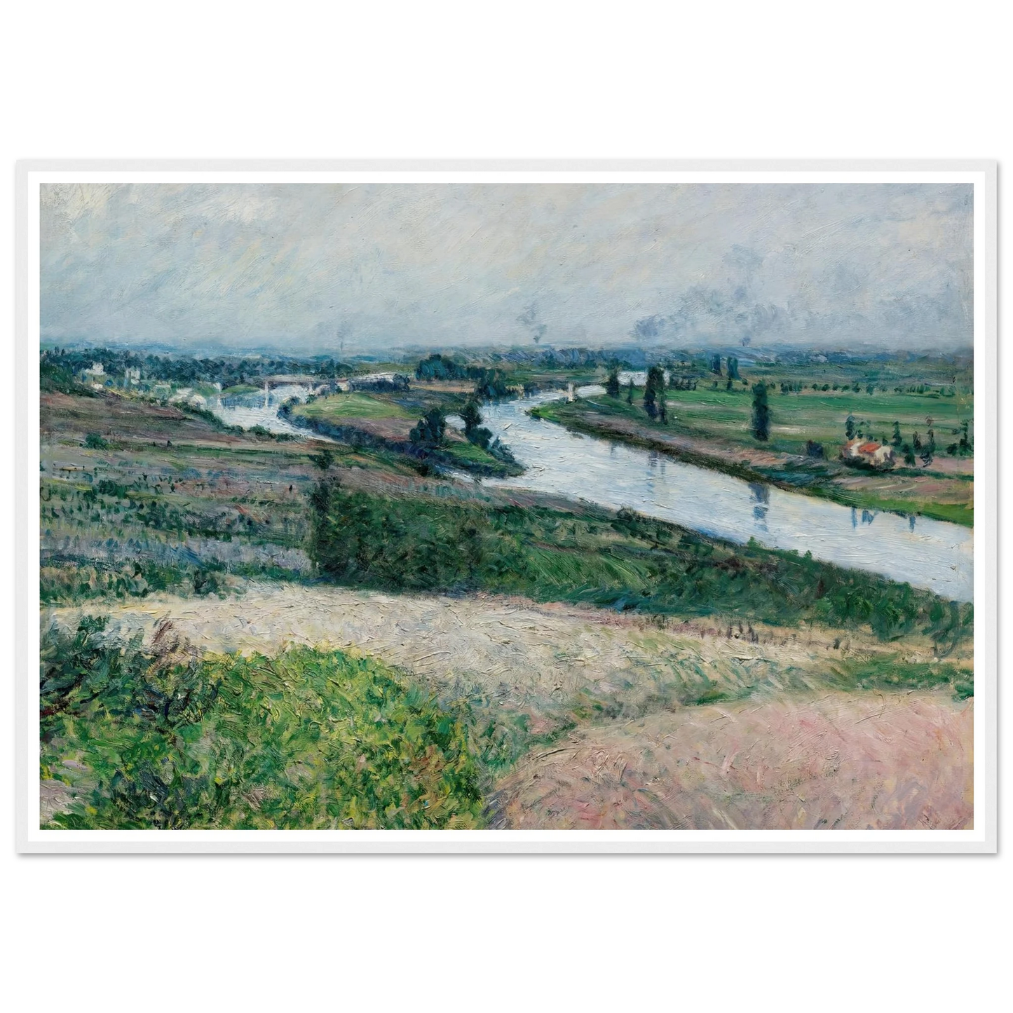 La Seine À La Pointe D’epinay (circa 1888) Art Print | Gustave Caillebotte-Quipham Collections