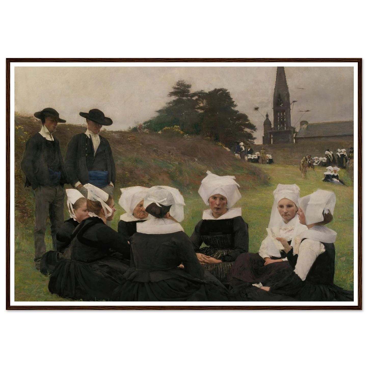 Breton Women at a Pardon (1887) Art Print | Pascal Adolphe Jean Dagnan Bouveret-Quipham Collections