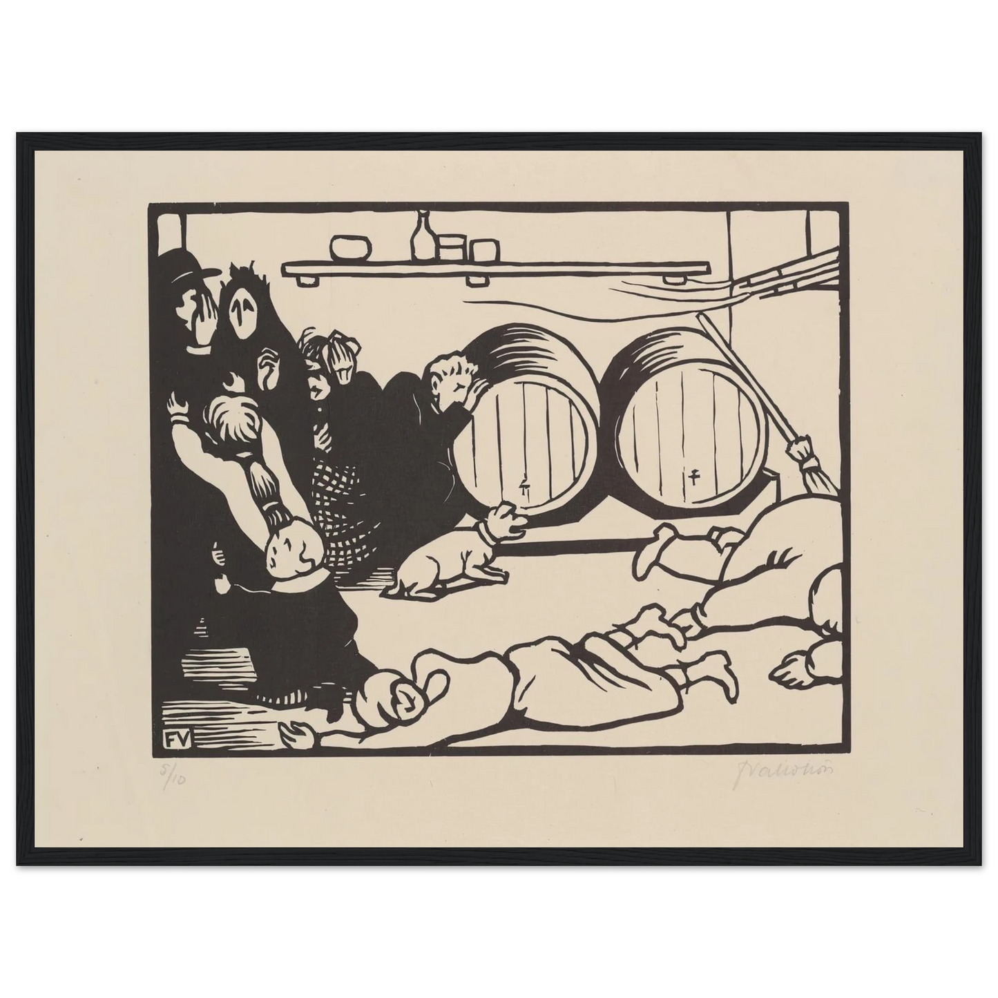 The Civilians (Les Civils) (1916) Art Print | Felix Vallotton-Quipham Collections