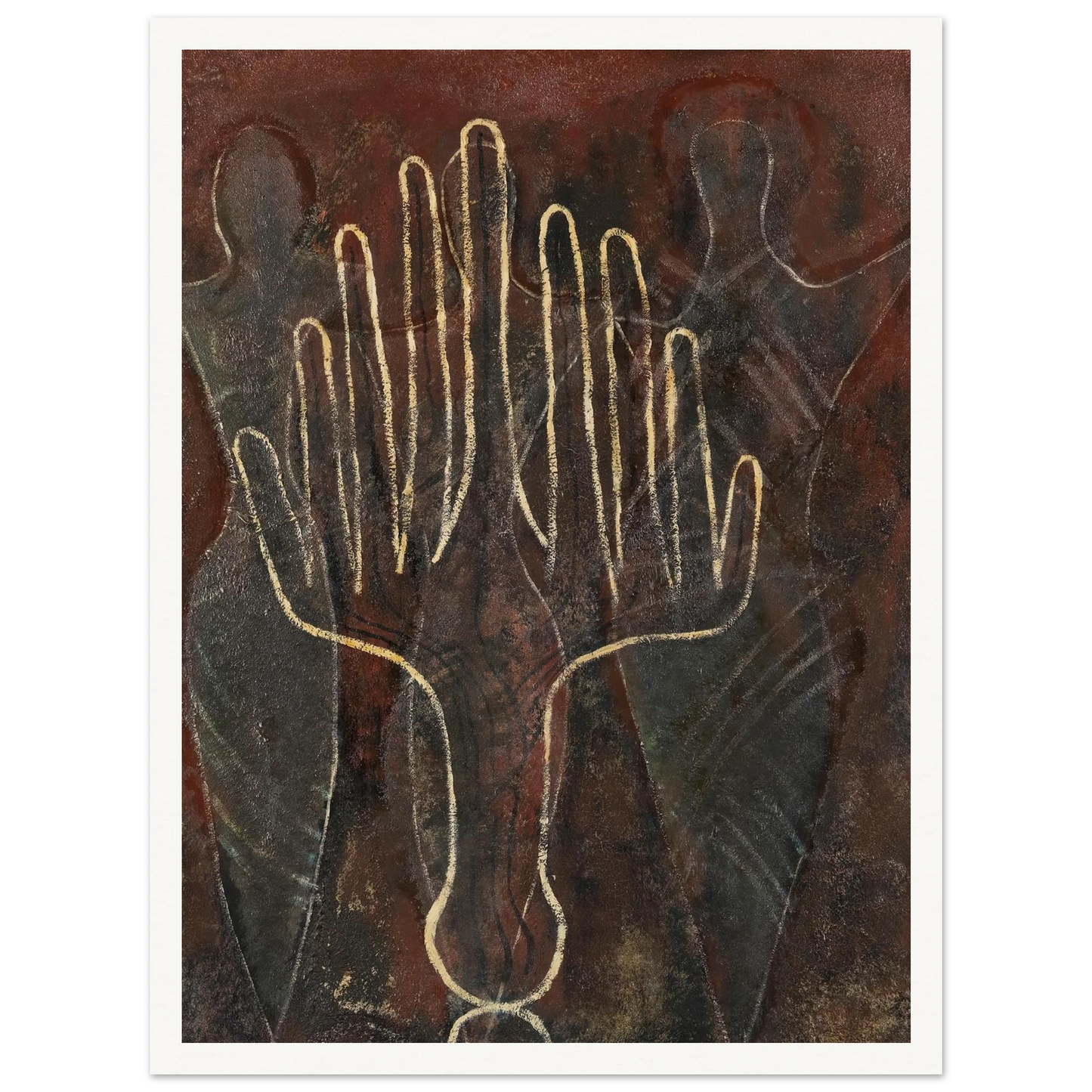 Mains et fantômes (1948) Art Print | Francis Picabia-Quipham Collections