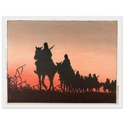 The Red Setting Sun (1937) Art Print | Kawase Hasui-Quipham Collections