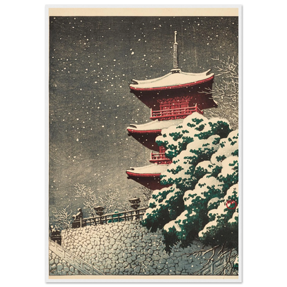Izumo, Yasugi Kiyomizu (Yasugi Kiyomizu Temple at Izumo) (1926) Art Print | Kawase Hasui-Quipham Collections