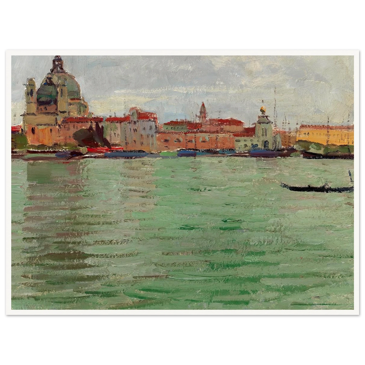 Venice, Santa Maria della Salute and Campanile di San Marco (c. 1922) Art Print | Carl Moll-Quipham Collections