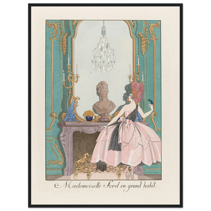 Mademoiselle Sorel en grand habit (1924) Art Print | George Barbier-Quipham Collections