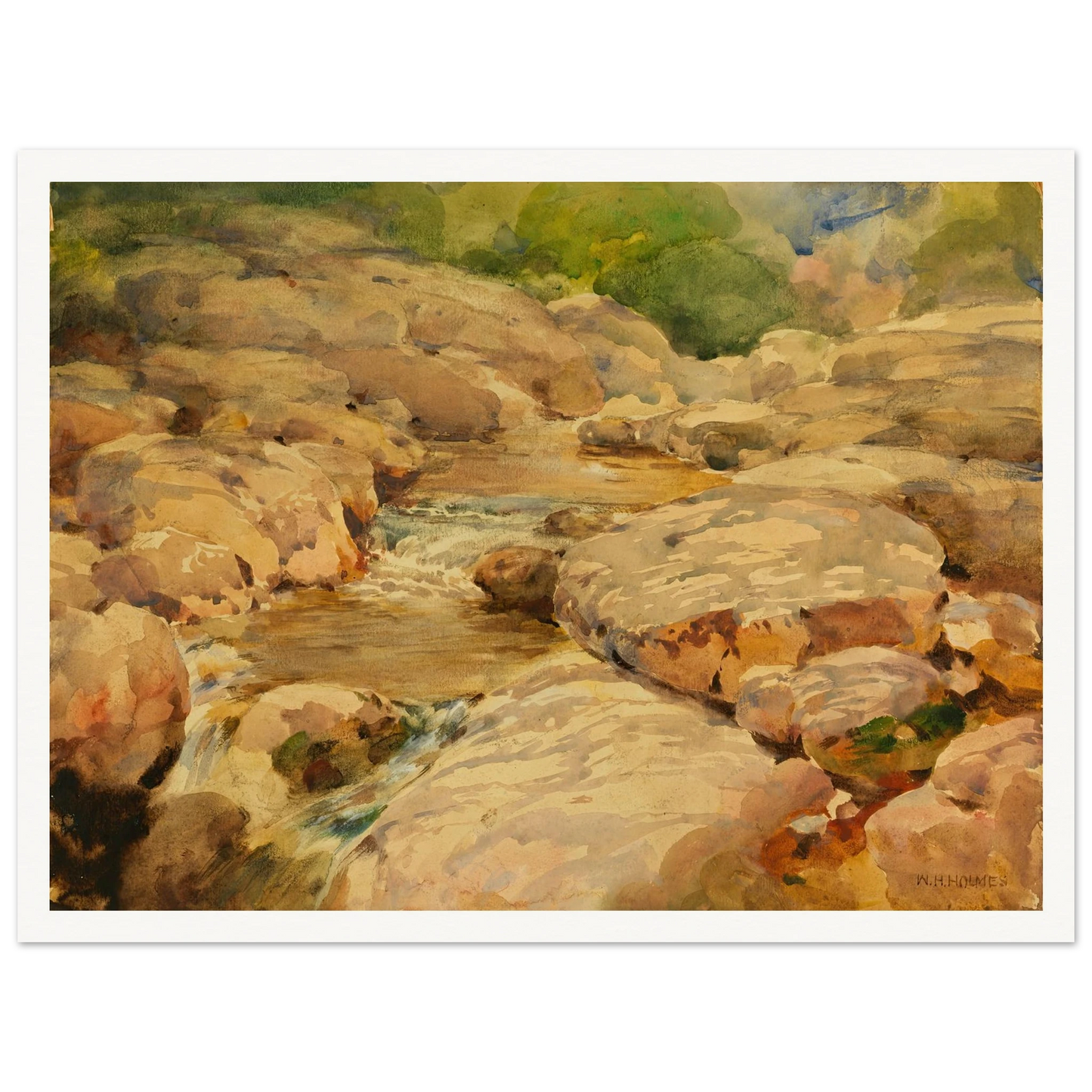 The Placid Potomac Art Print | William Henry Holmes-Quipham Collections