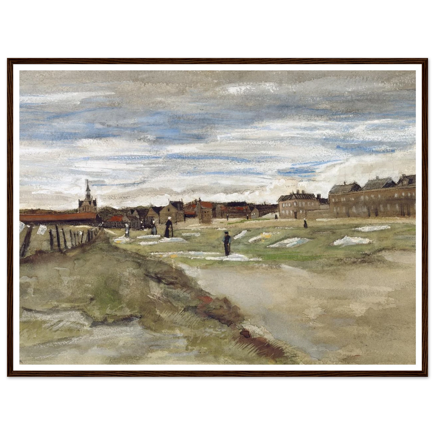Bleachery at Scheveningen (1882) Art Print | Vincent van Gogh-Quipham Collections