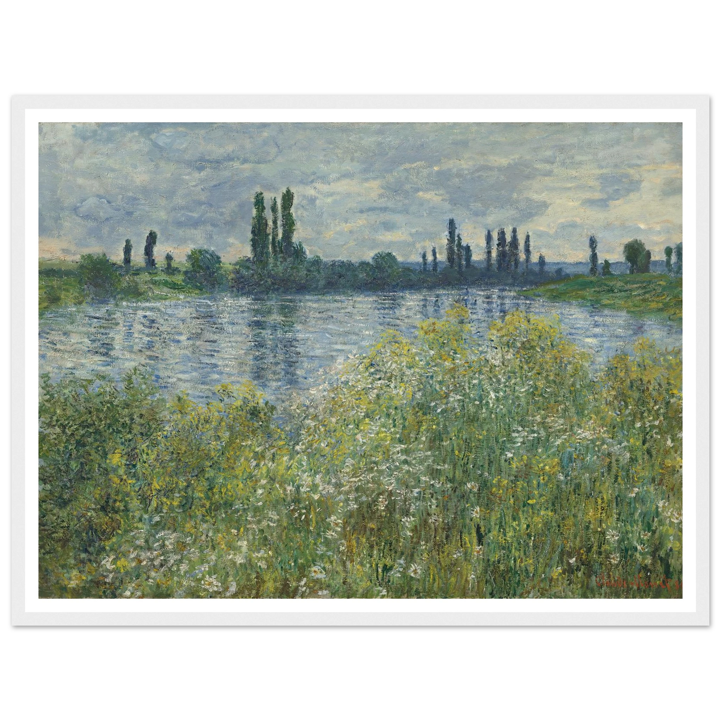 Banks of the Seine,Vétheuil (1880) Art Print | Claude Monet-Quipham Collections