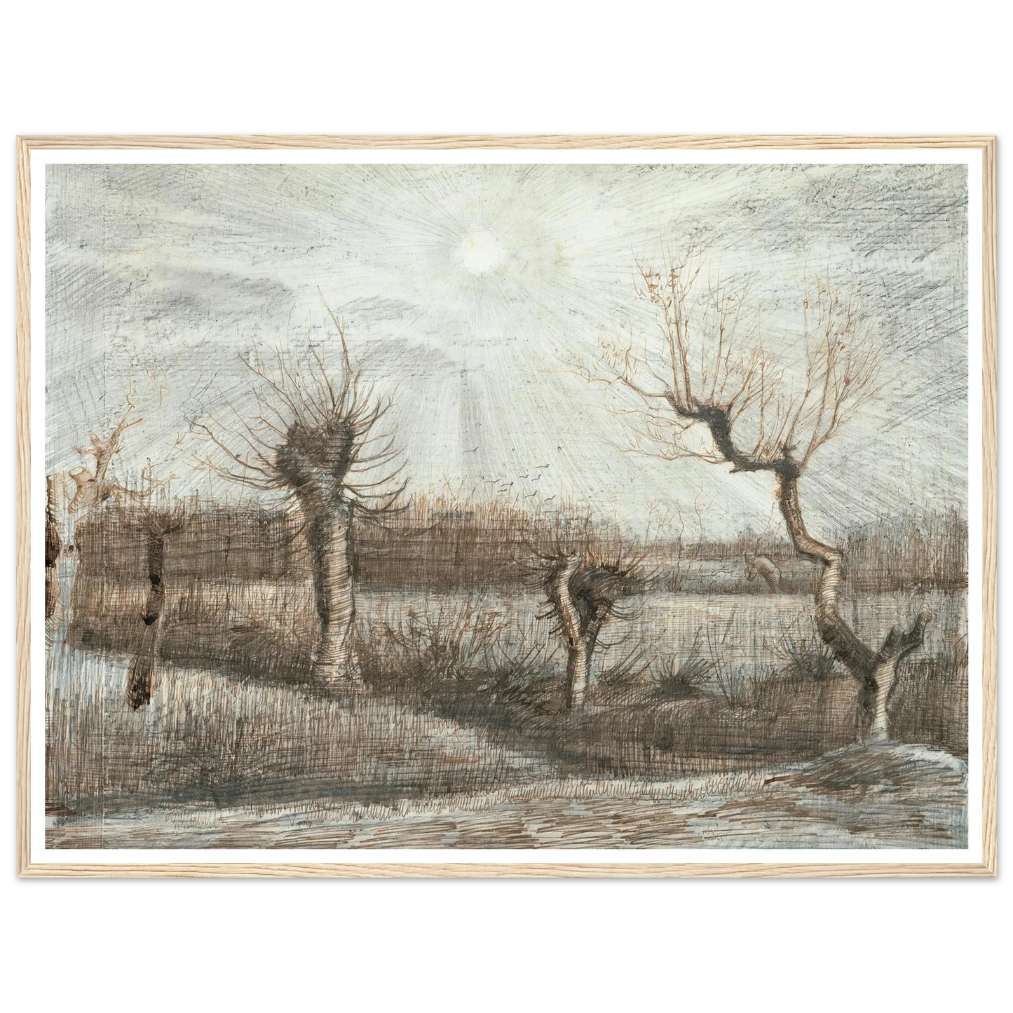 Tetards (Pollards) (1884) Art Print | Vincent van Gogh-Quipham Collections