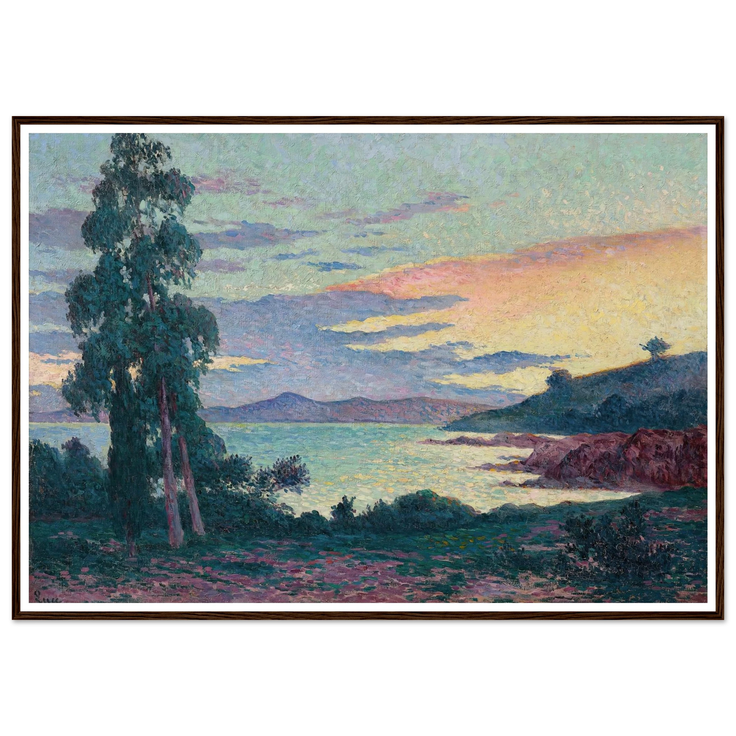 La Fossette Saint-Clair, près du Lavandou (circa 1903-1905) Art Print | Maximilien Luce-Quipham Collections