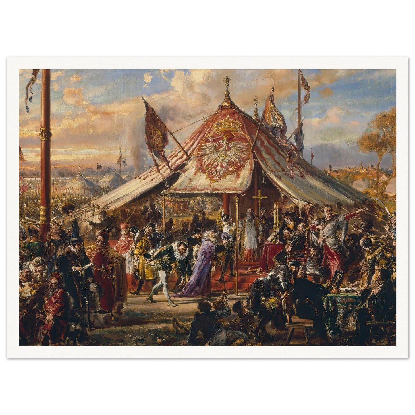 Power of Commonwealth at its Zenith, from the series “History of Civilization in Poland” (1889) Art Print | Jan Matejko-Quipham Collections
