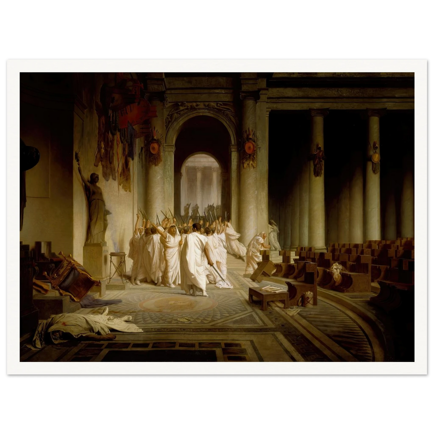 The Death of Caesar (1859-1867) Art Print | Jean Leon Gerome-Quipham Collections