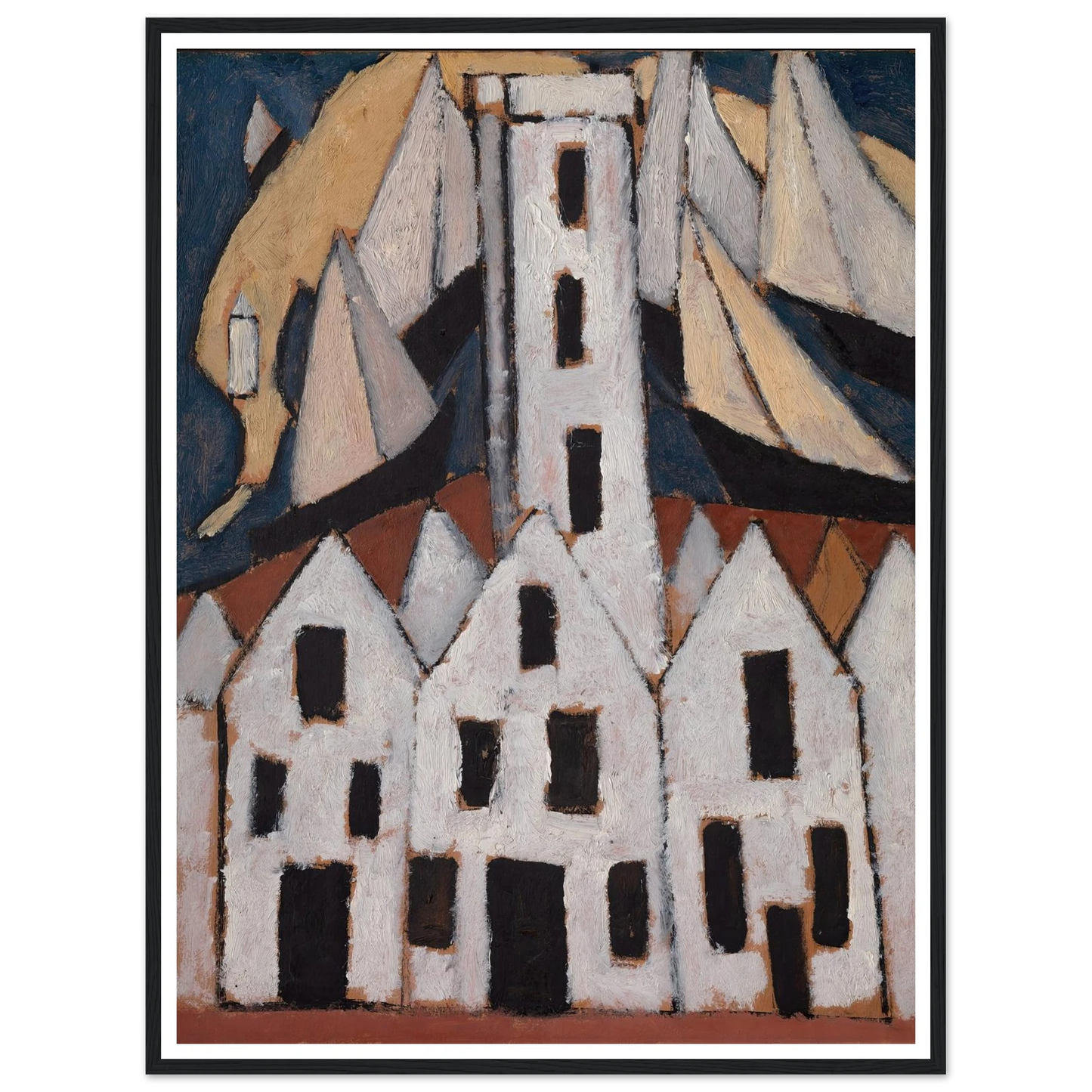 Movement No. 5, Provincetown Houses (1916) Art Print | Marsden Hartley-Quipham Collections