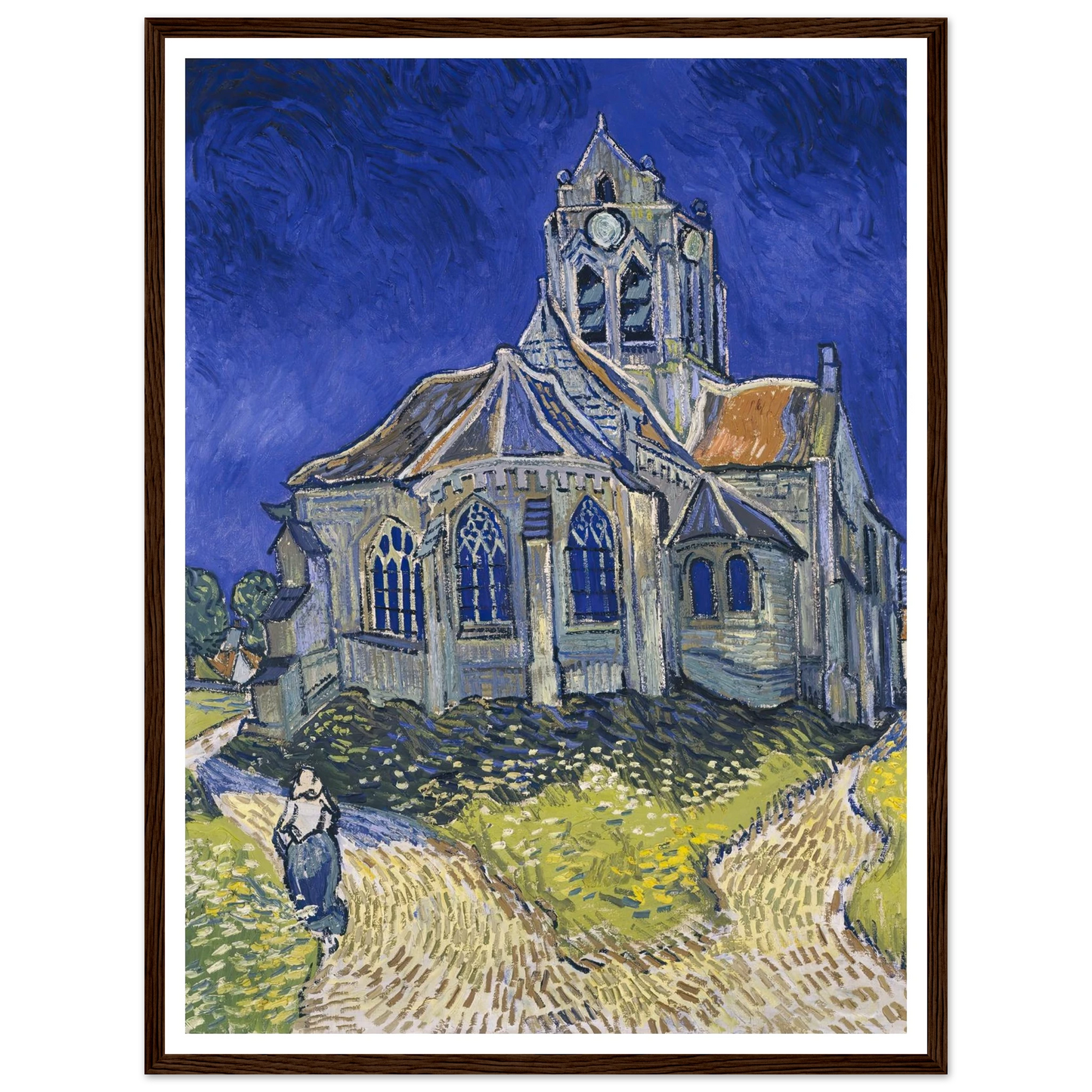 The Church in Auvers-sur-Oise, View from the Chevet (1890) Art Print | Vincent van Gogh-Quipham Collections