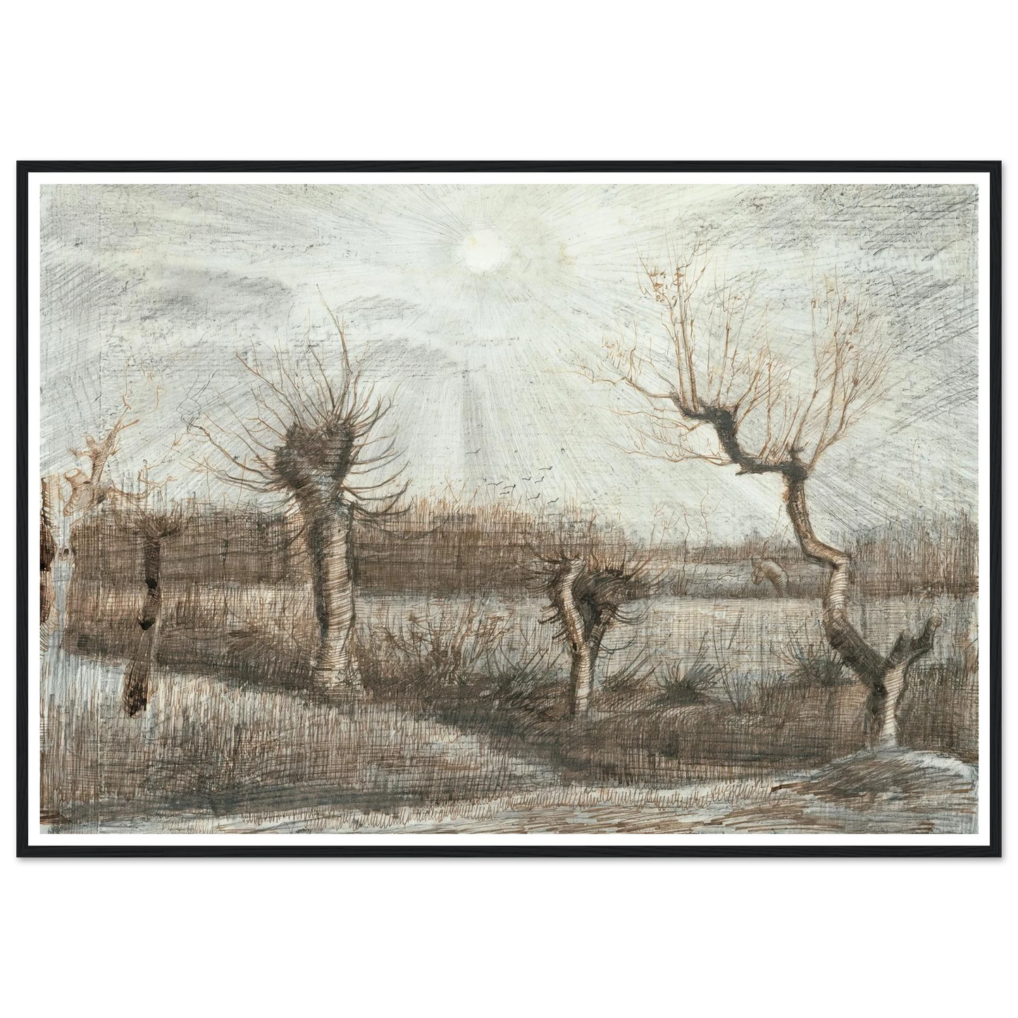 Tetards (Pollards) (1884) Art Print | Vincent van Gogh-Quipham Collections