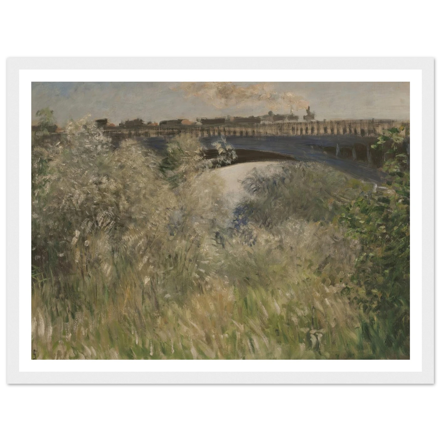 Le Pont d` Argenteuil (1875) Art Print | Claude Monet-Quipham Collections
