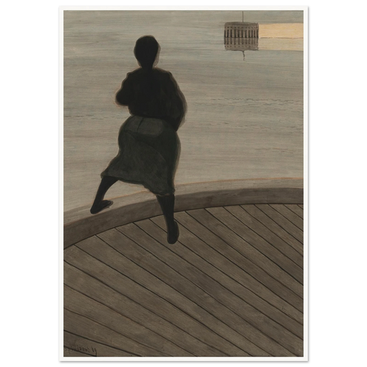 Femme de pêcheur sur le ponton (1909) Art Print | Leon Spilliaert-Quipham Collections