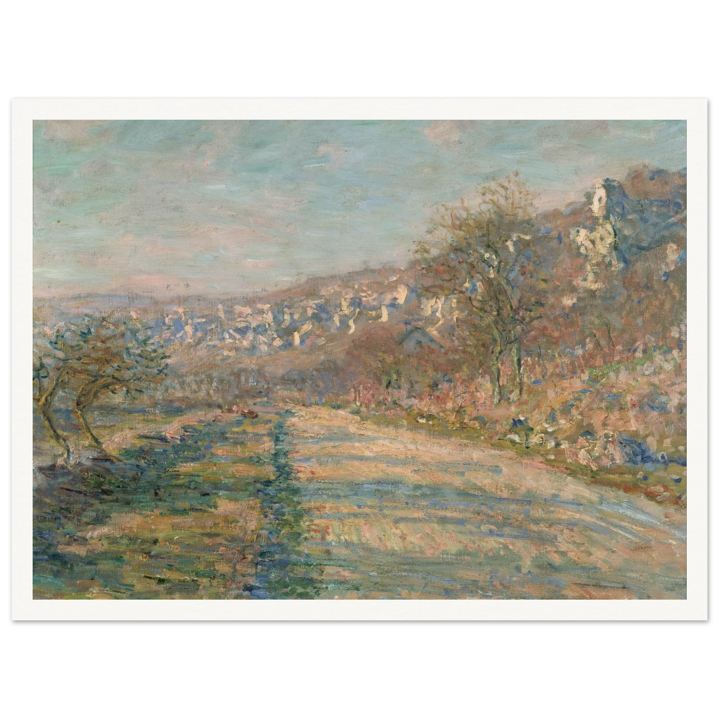Road of La Roche-Guyon (1880) Art Print | Claude Monet-Quipham Collections