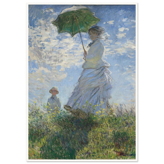 Woman with a Parasol – Madame Monet and Her Son (1875) Art Print | Claude Monet-Quipham Collections