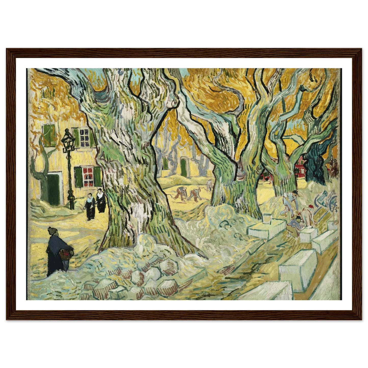 The Road Menders Art Print | Vincent van Gogh-Quipham Collections