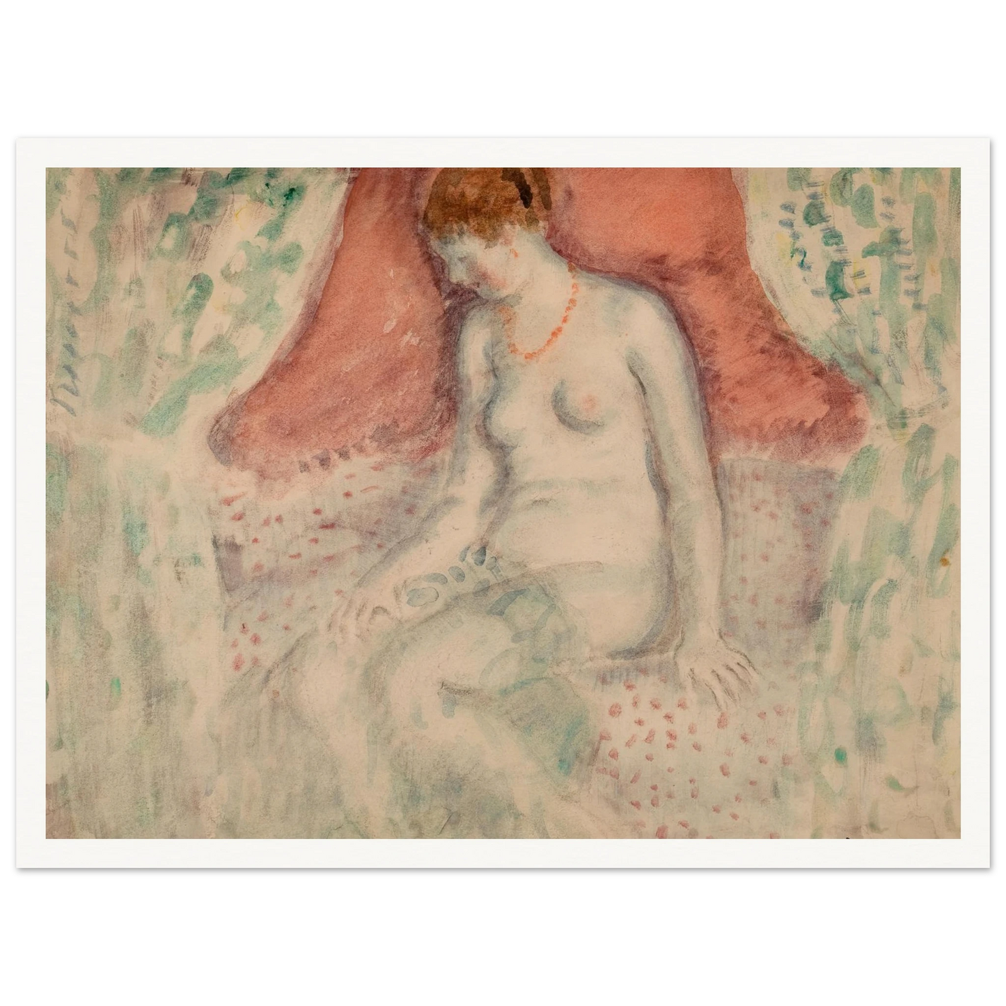 Nude (1920) Art Print | Frederick Carl Frieseke-Quipham Collections